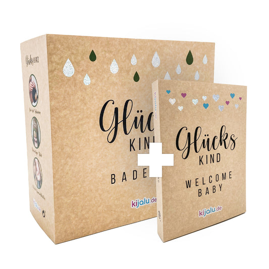 Badeset Grün + Welcome Baby Box